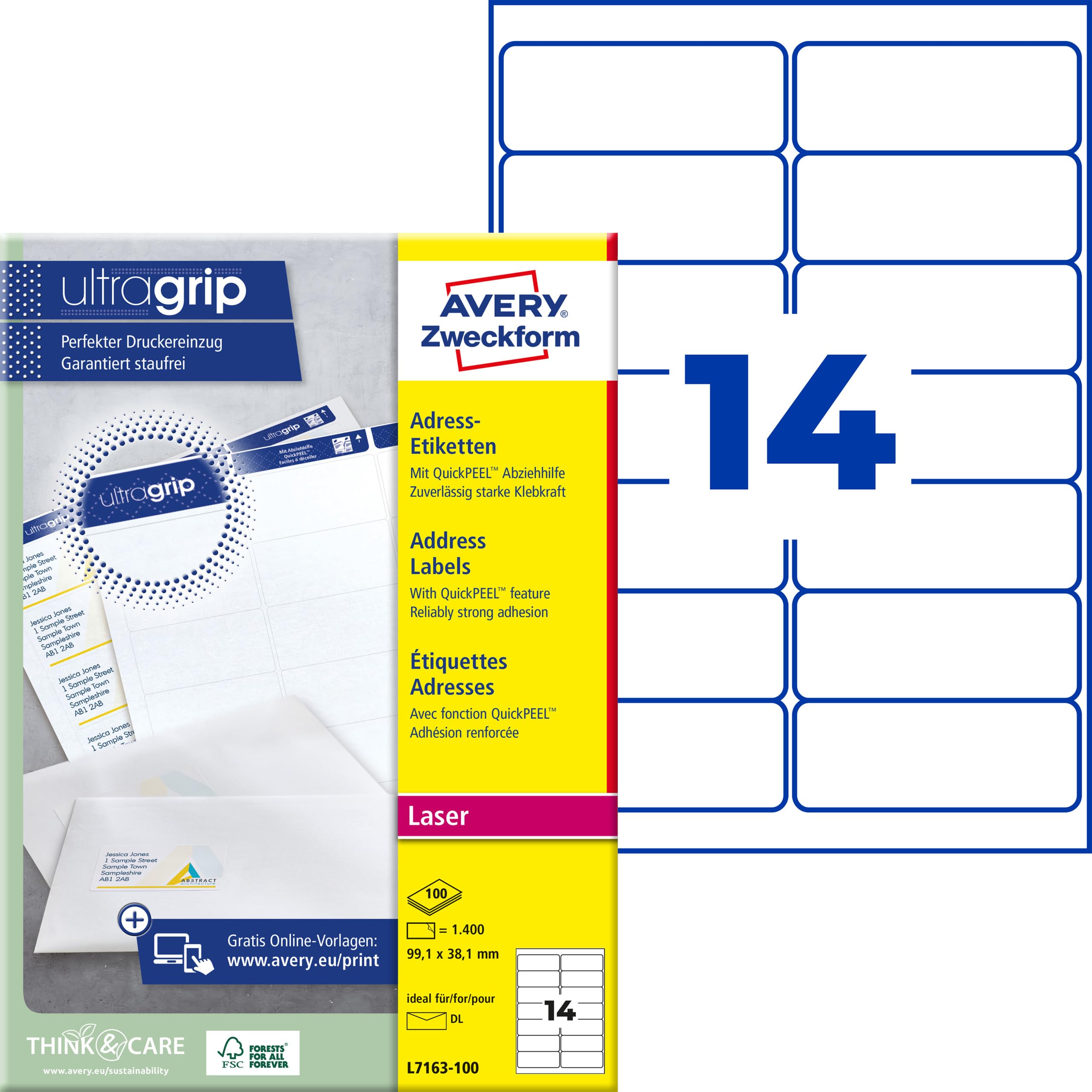 avery-zweckform-l7163-100-adressetiketten-99-1-x-38-1-mm-1-400-etiketten-100-bla image 1
