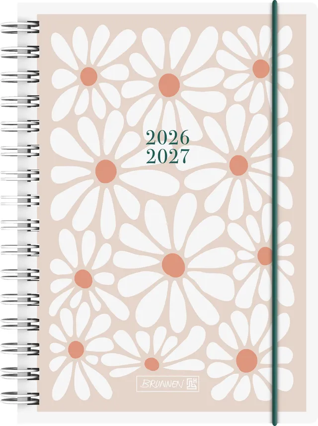 brunnen-sch-lerkalender-2026-2027-daisy-a5-kunststoff-beige-1-seite-1-tag image 1