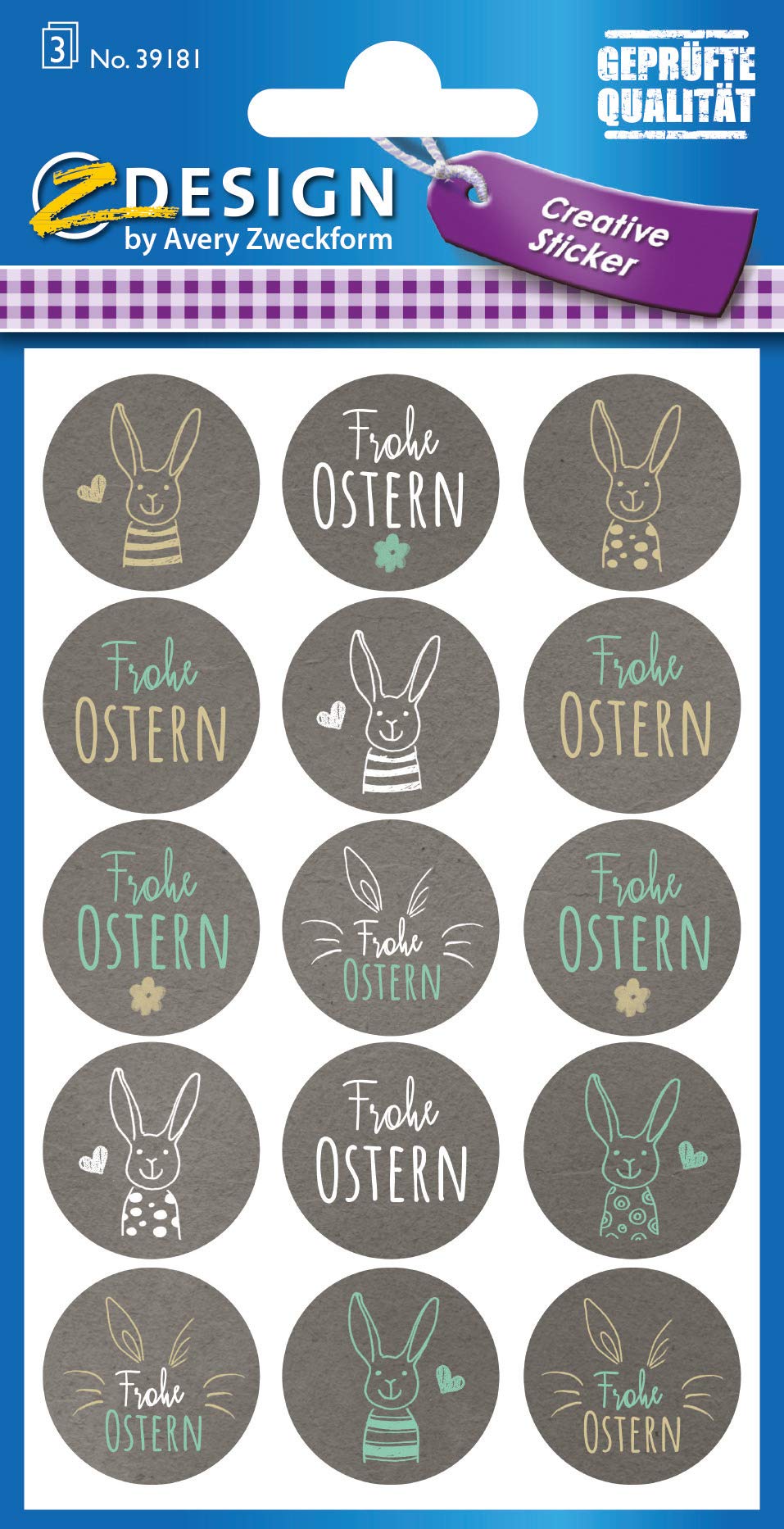 avery-zweckform-z-design-ostersticker-art-39181-30-aufkleber-schwarz image 2