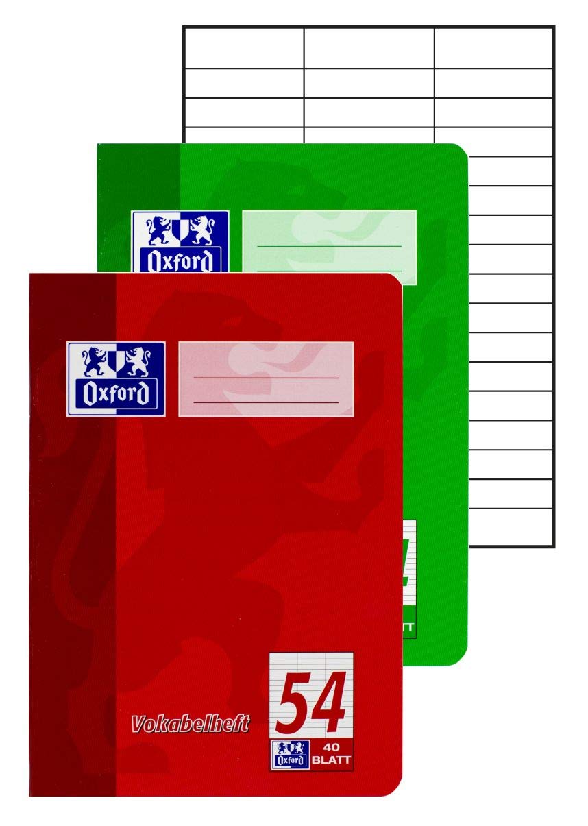 oxford-vokabelheft-a4-lin-54-3-spaltig-40-blatt-rot-gr-n-10-st-ck image 2