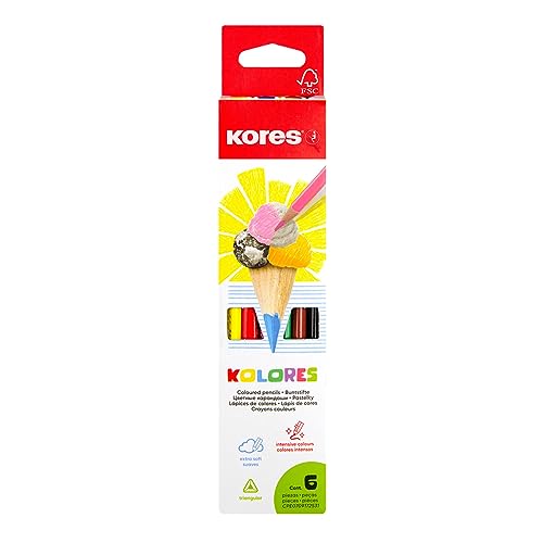 kores-kolores-buntstifte-dreikantig-6-farben-set image 7