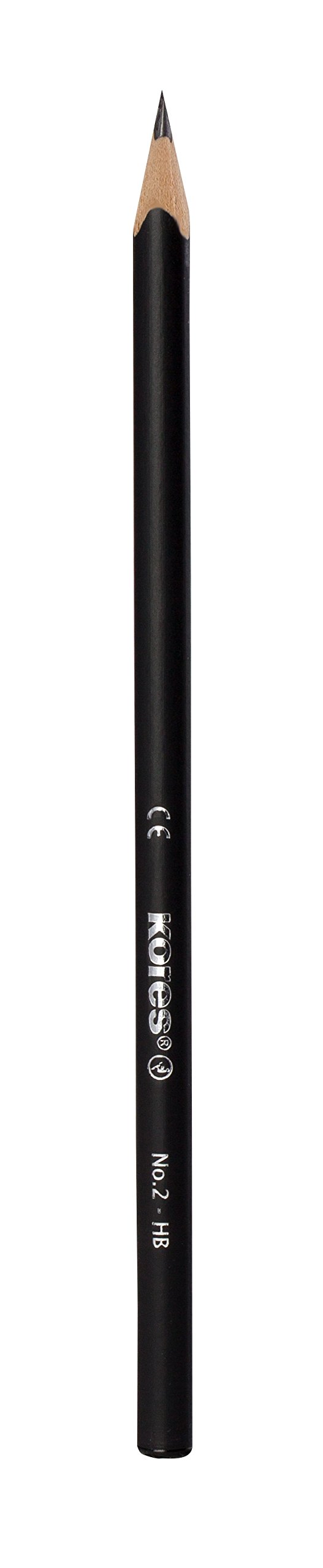 kores-grafitos-bleistift-hb-dreikant-mattschwarz-4-st-ck image 2