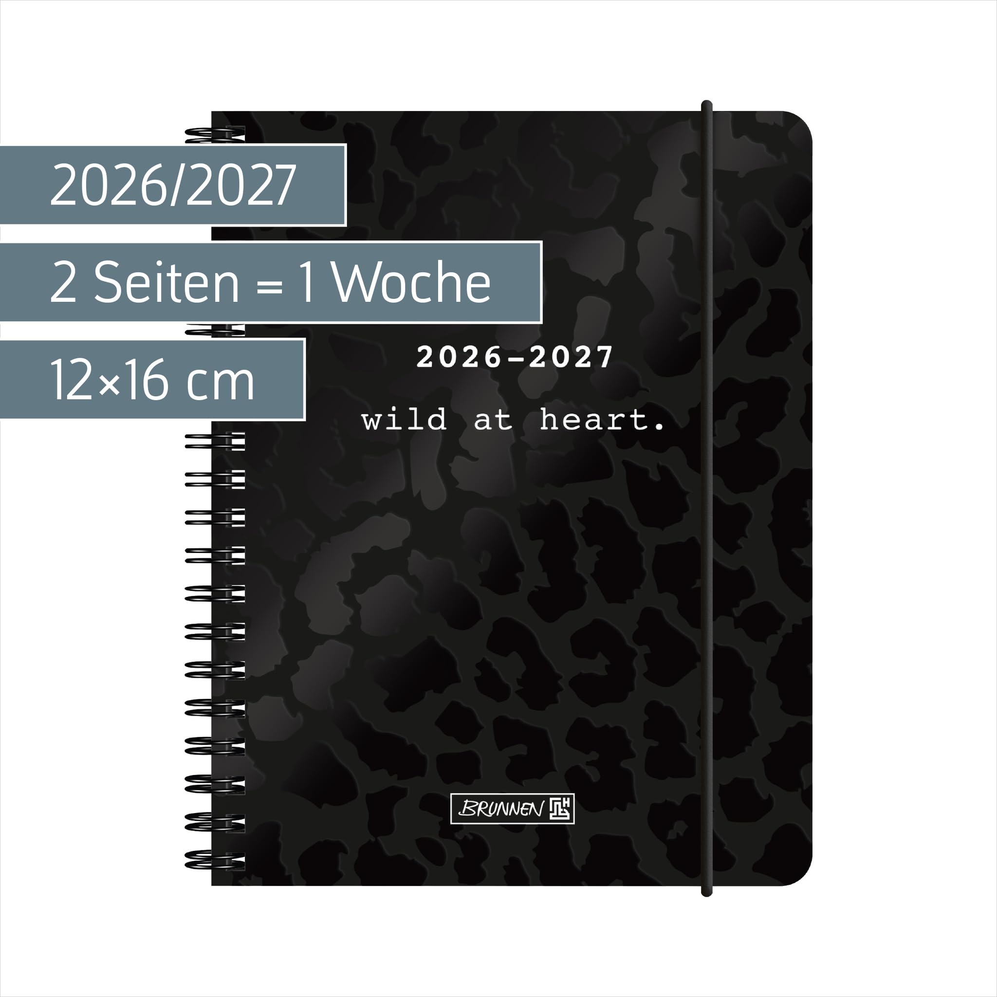 brunnen-sch-lerkalender-2026-2027-black-a6-papier-2-seiten-1-woche image 2
