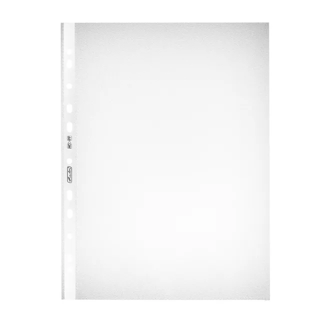 herlitz-prospekth-lle-a4-genarbt-dokumentenecht-economy-100-st-ck-transparent image 1