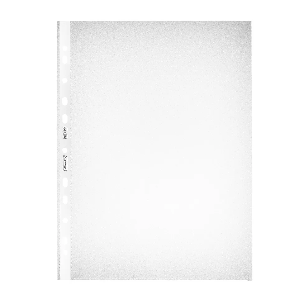 herlitz-prospekth-lle-a4-genarbt-dokumentenecht-economy-100-st-ck-transparent image 1