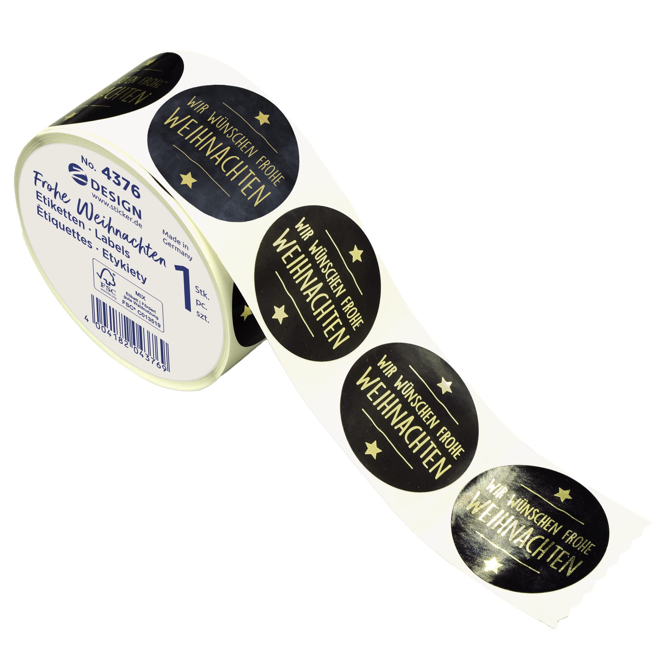 avery-zweckform-3846-weihnachtsaufkleber-frohe-weihnachten-200-sticker-38-mm-auf image 7
