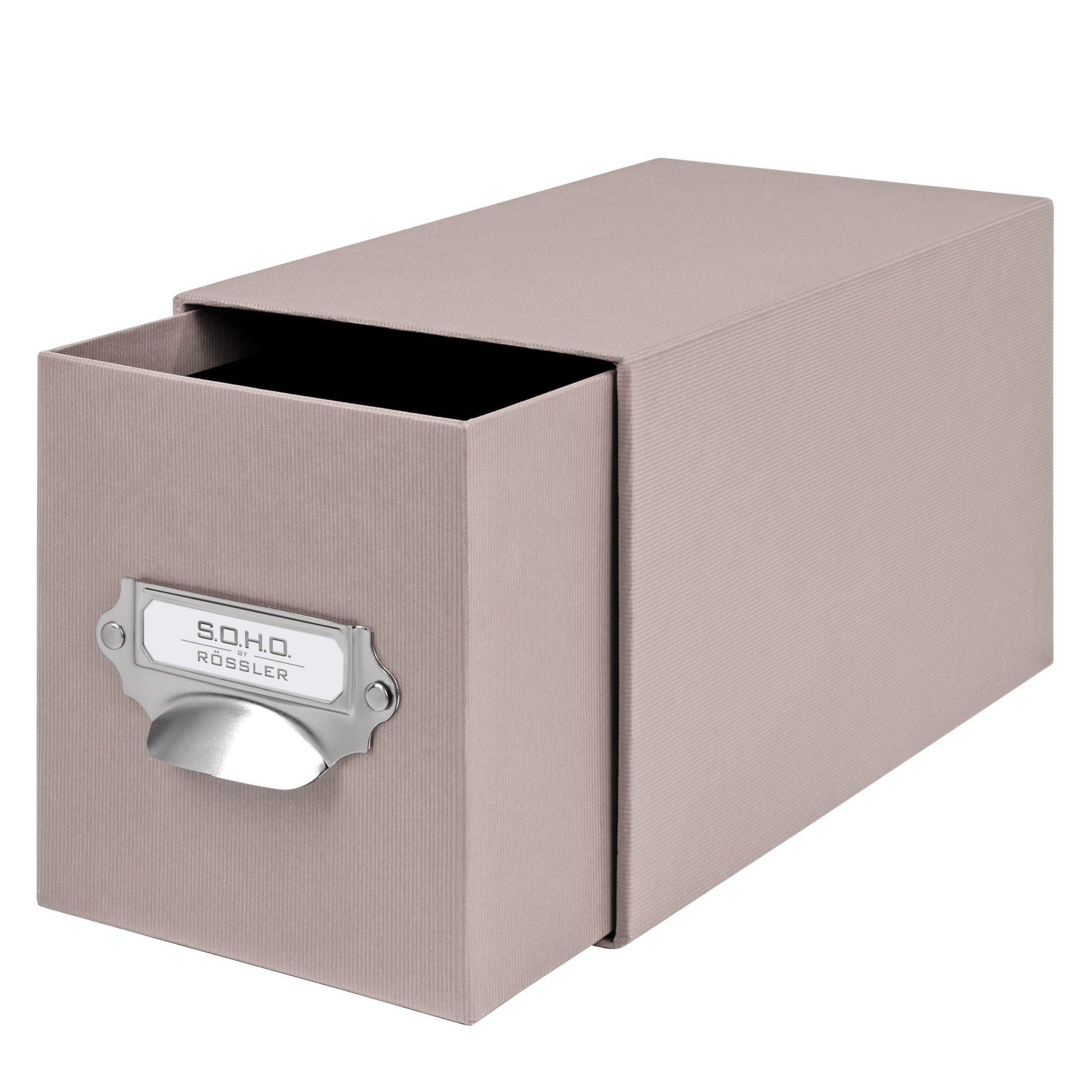 r-ssler-s-o-h-o-schubladenbox-a6-f-r-cds-fotos-taupe image 2