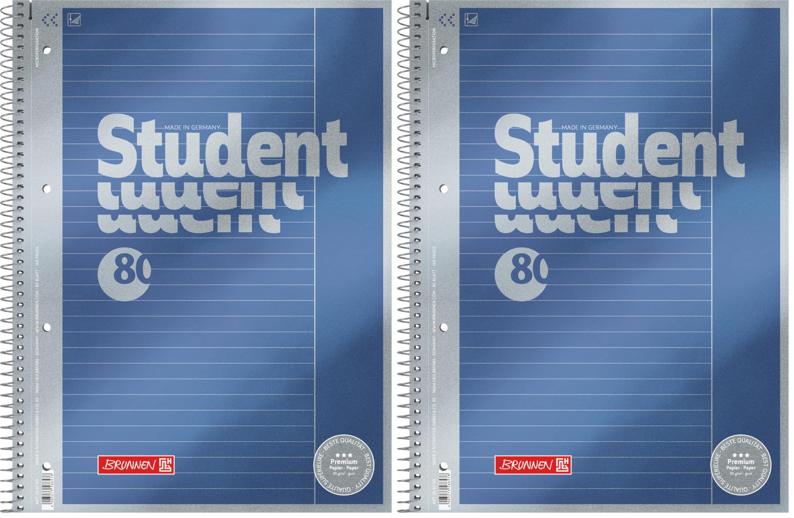 brunnen-collegeblock-premium-student-a4-lin-25-80-blatt-blau image 8