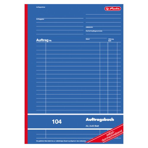 herlitz-auftragsbuch-104-a4-selbstdurchschreibend-40-blatt image 5