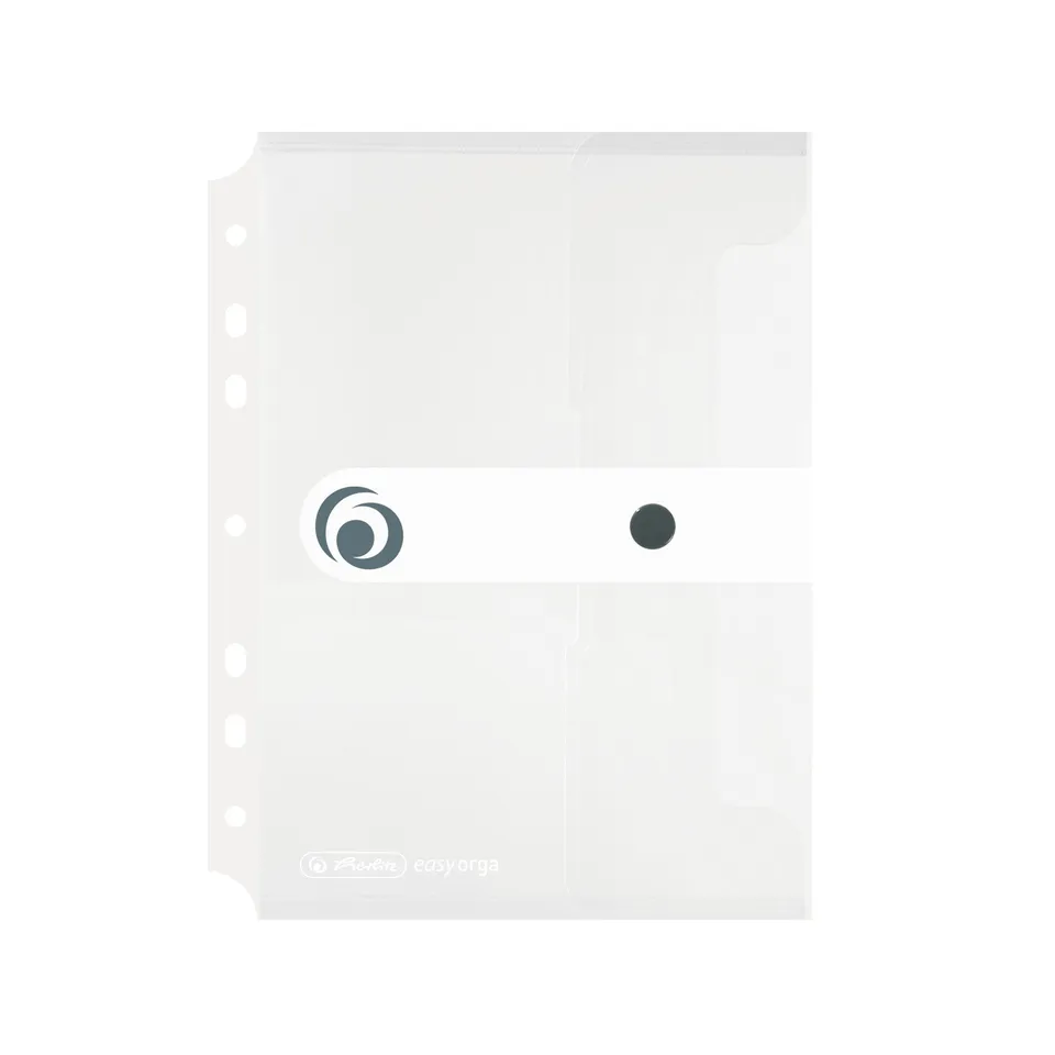 herlitz-11293818-dokumententasche-a5-abheftbar-mit-druckknopf-6er-pack-transpare image 1