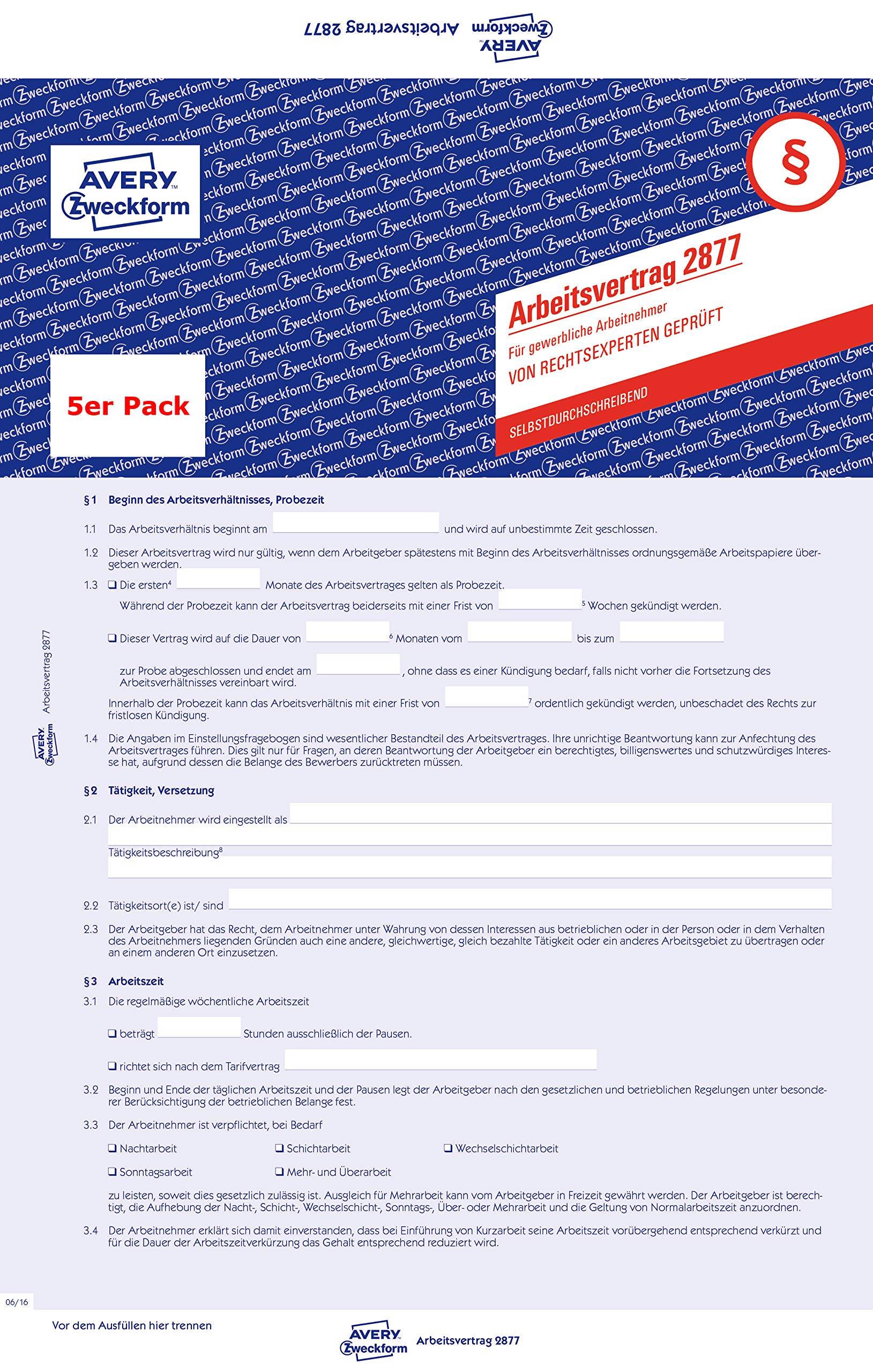 avery-zweckform-2877-arbeitsvertrag-gewerbliche-arbeitnehmer-a4-selbstdurchschre image 3