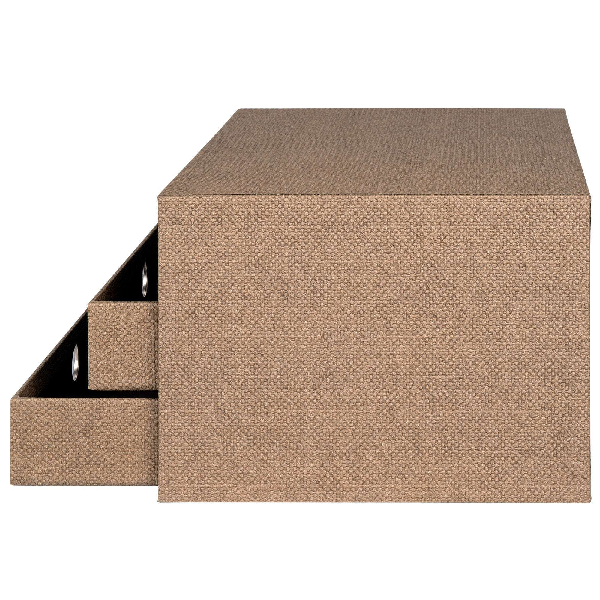 r-ssler-s-o-h-o-schubladenbox-a4-querformat-3-f-cher-haselnuss-braun image 3
