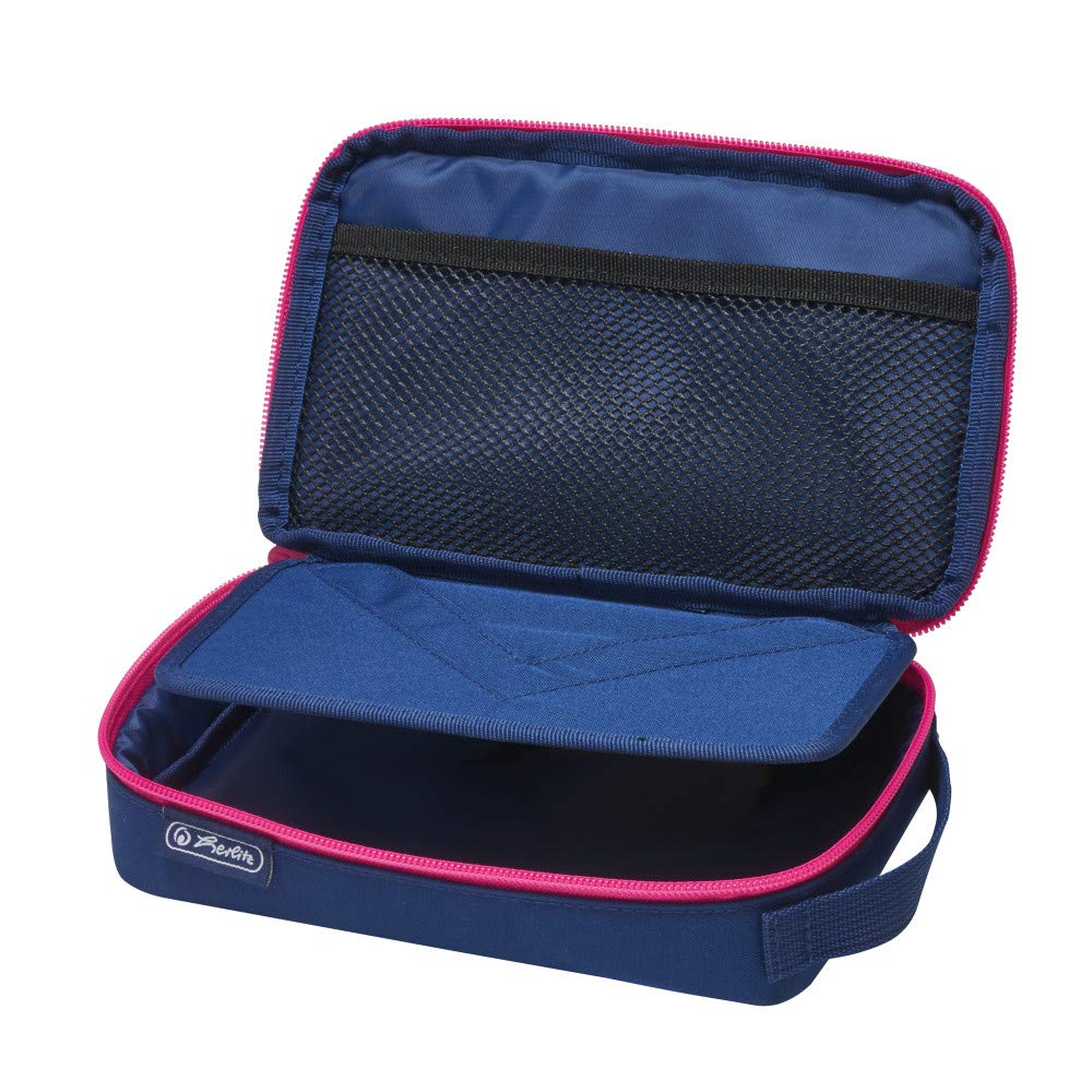 herlitz-faulenzer-2-go-stiftemappe-navy-pink-21-x-13-x-6-cm image 3
