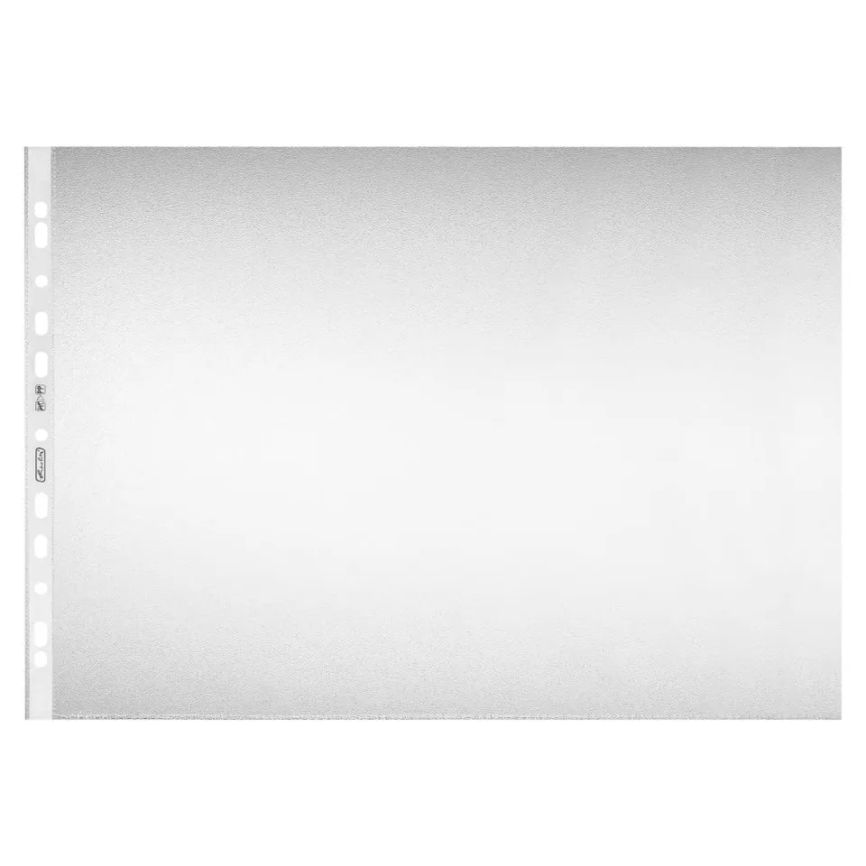 herlitz-prospekth-llen-a3-5813100-genarbt-transparent-10er-packung-mit-eurolochu image 1