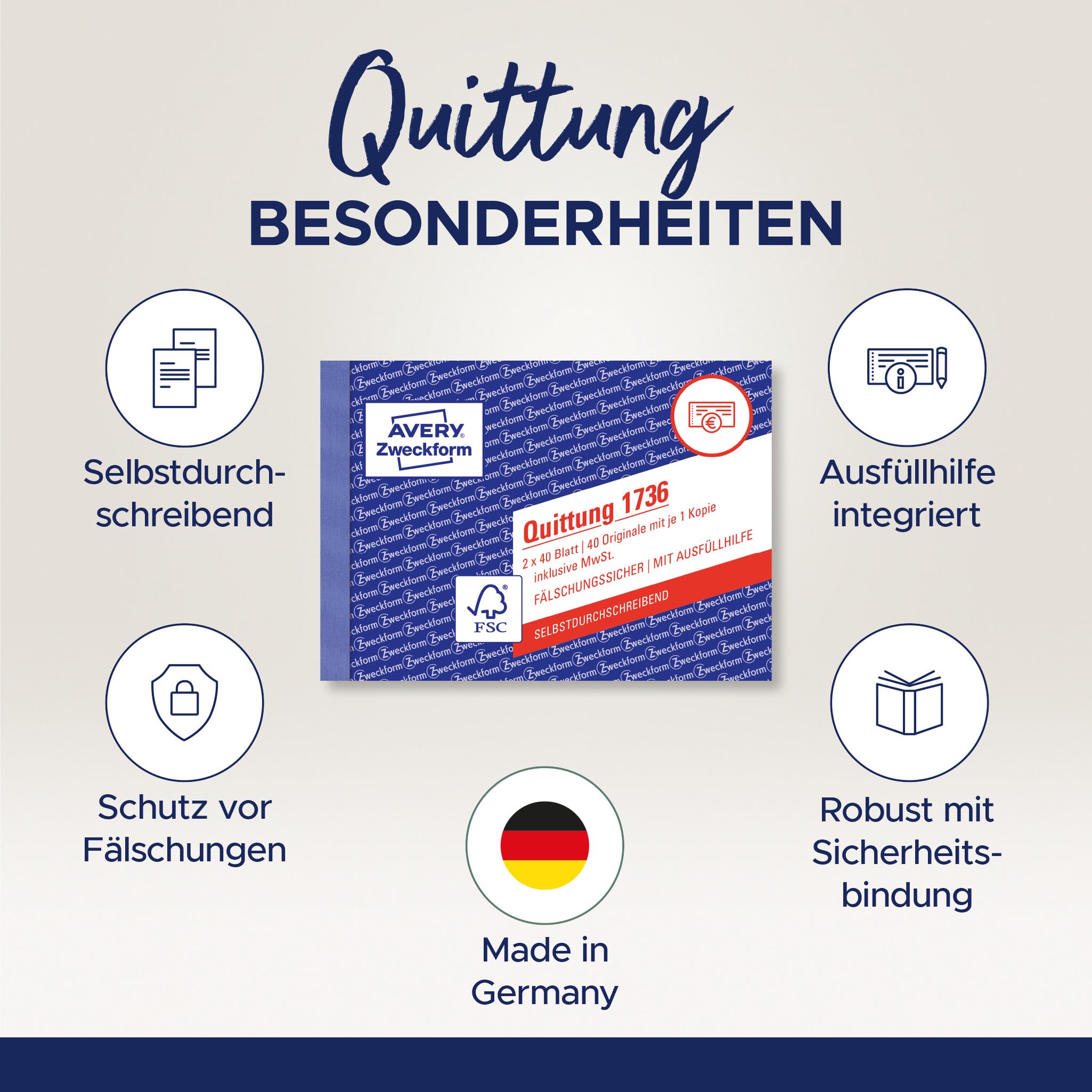 avery-zweckform-1736-5-quittungsblock-a6-quer-2x40-blatt-5er-pack image 2