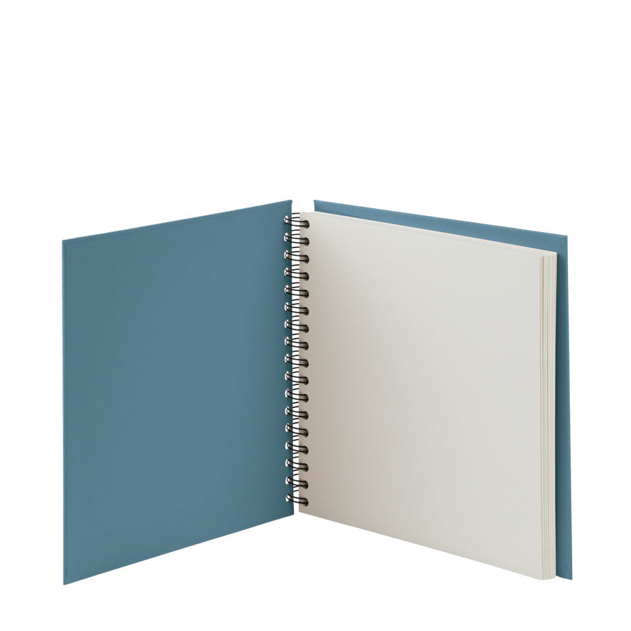 r-ssler-s-o-h-o-spiral-fotoalbum-blanko-25x23cm-60-seiten-denim-blau image 2