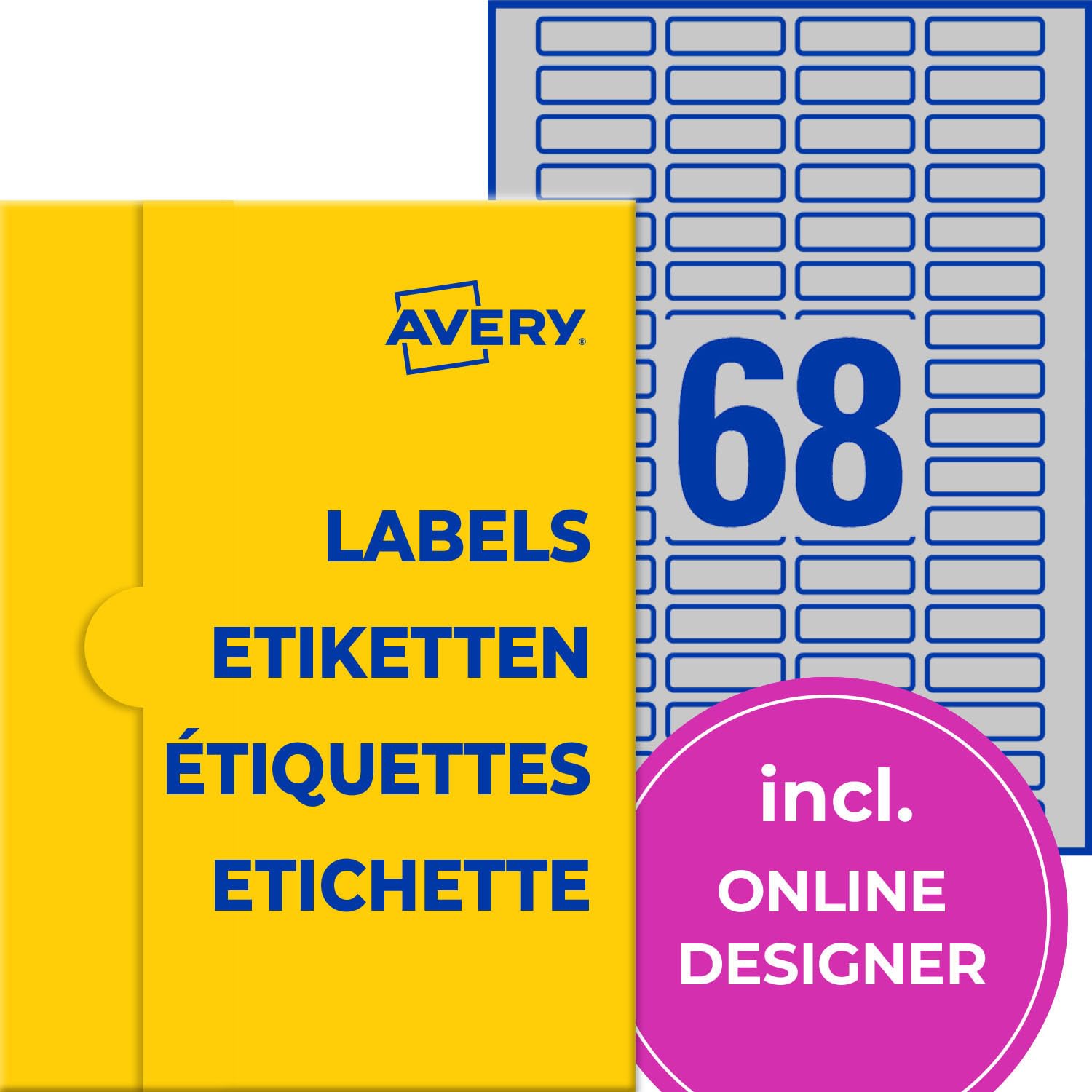 avery-zweckform-typenschild-folienetiketten-40x12mm-silber-1-700-st-ck image 1