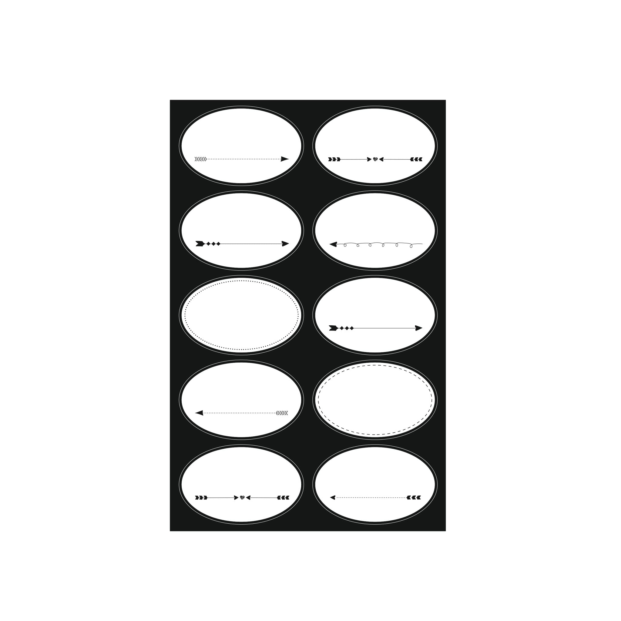 herlitz-sticker-just-black-selbstklebend-beschreibbar-10-x-3-bogen image 1