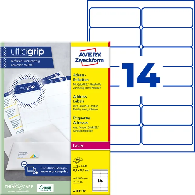 avery-zweckform-l7163-100-adressetiketten-99-1-x-38-1-mm-1-400-etiketten-100-bla image 1