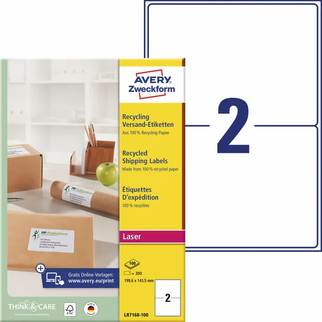 avery-zweckform-lr7168-100-recycling-versandetiketten-199-6x143-5-mm-200-etikett image 1