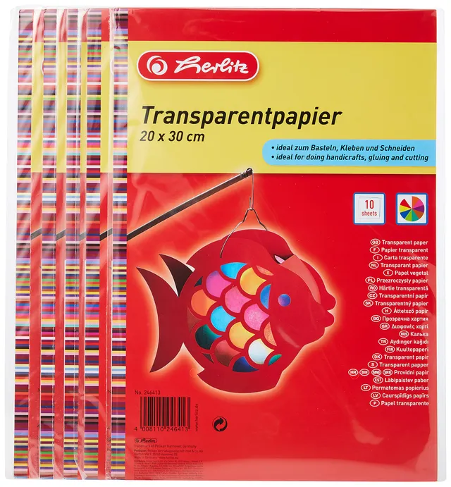 herlitz-246413-transparentpapier-20-x-30-cm-10-blatt-5er-pack image 1