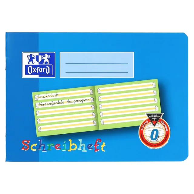 oxford-100050105-schreibheft-a5-lineatur-0-1-klasse-16-blatt-10-st-ck-blau image 1