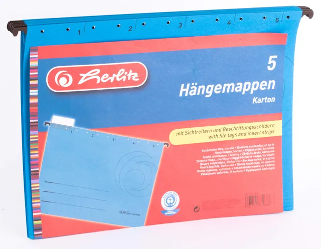 herlitz-h-ngemappe-5874664-blau-manila-recycling-karton-5er-pack image 1