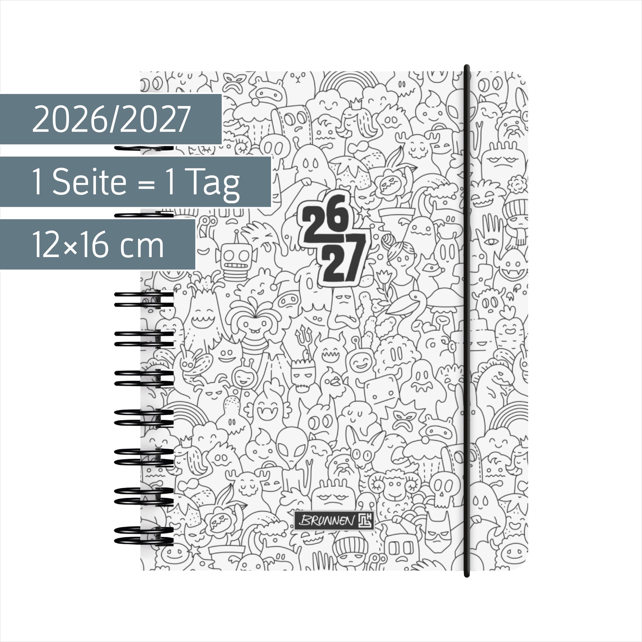 brunnen-sch-lerkalender-2026-2027-zenart-a6-kunststoff-1-seite-1-tag image 2