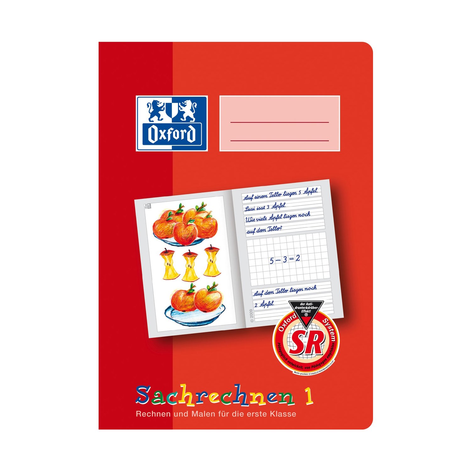 oxford-sachrechenheft-a5-lineatur-sr1-16-blatt-rot-10-st-ck image 1