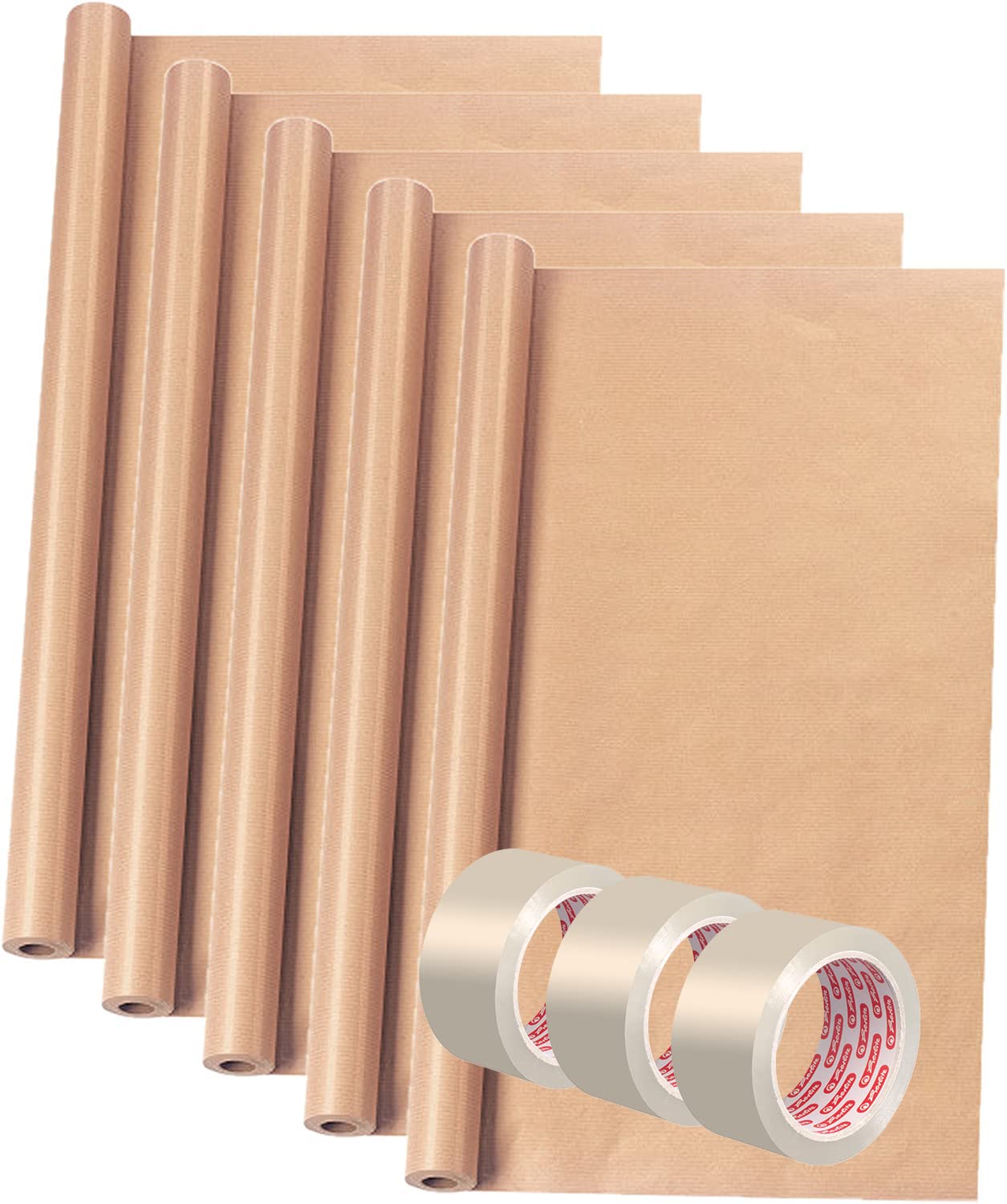 herlitz-packpapierrolle-4-x-1-m-braun-83-g-m-4er-pack image 4