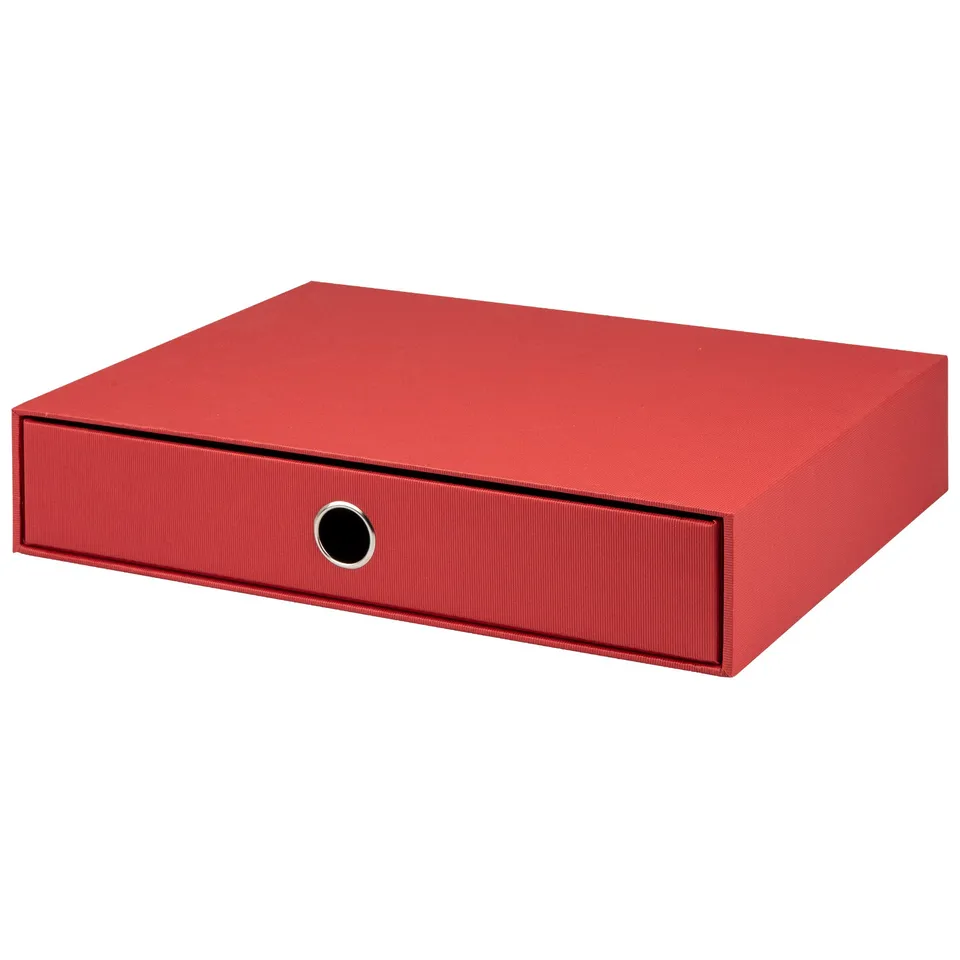 r-ssler-s-o-h-o-schubladenbox-a4-querformat-1-fach-rot image 1
