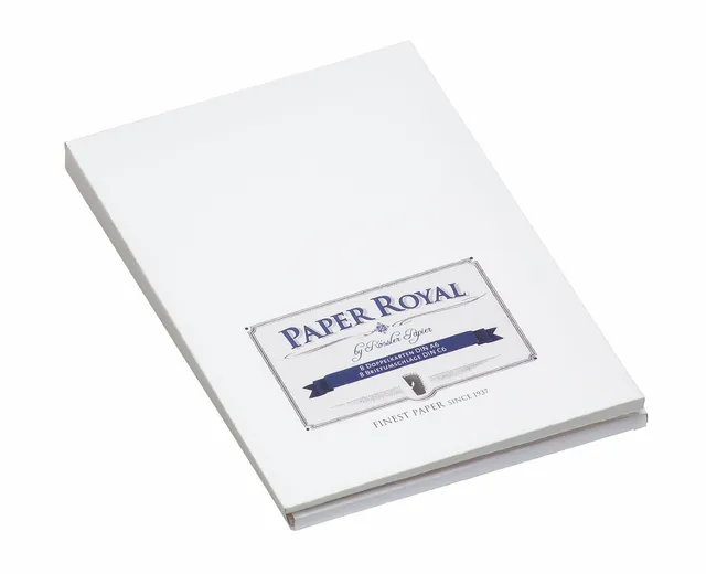 r-ssler-briefpapier-set-8er-wei-gerippt-a6-karten-c6-umschl-ge-mit-seidenfutter image 1