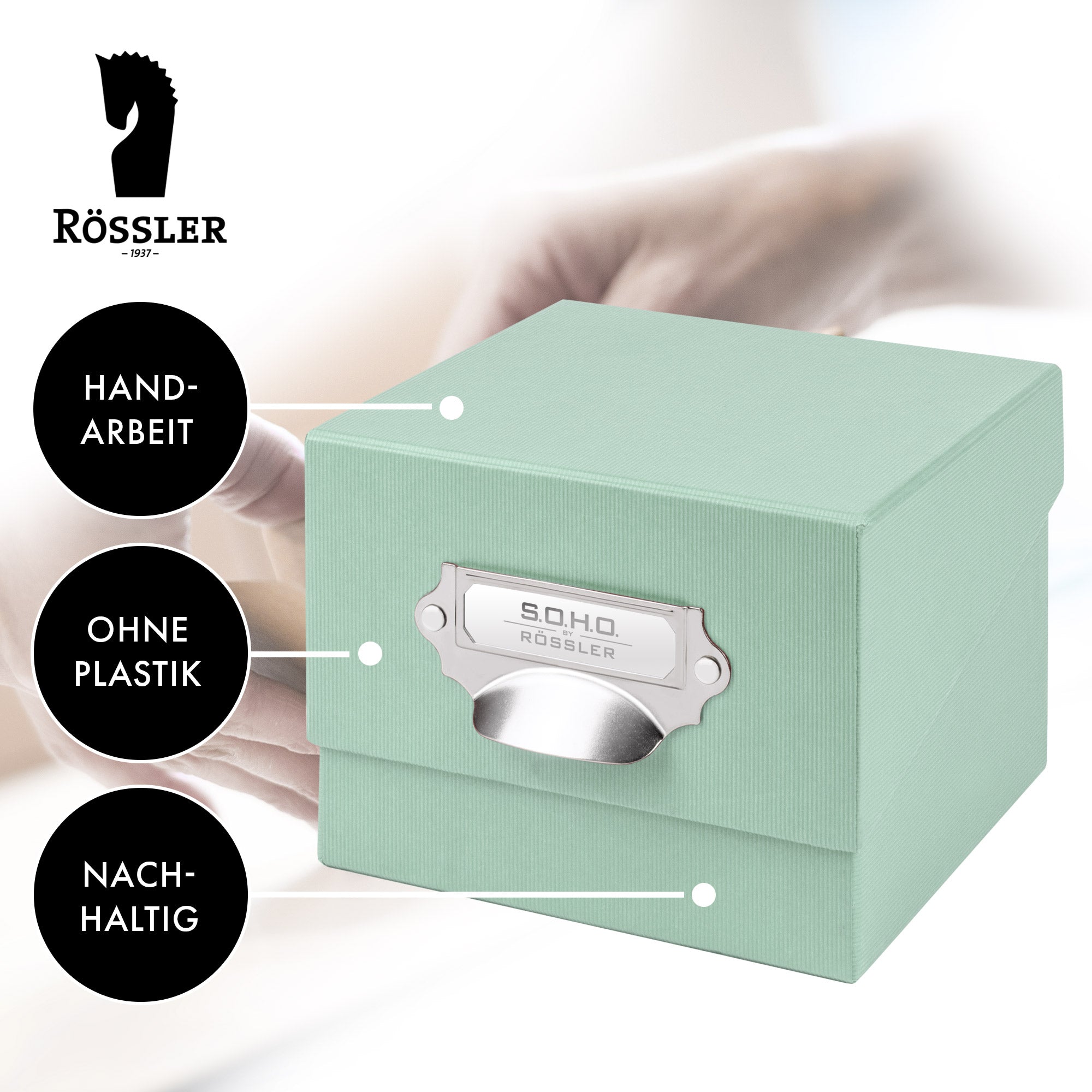 r-ssler-s-o-h-o-box-f-r-fotos-karteikarten-a6-16-7x12-5cm-mint image 3