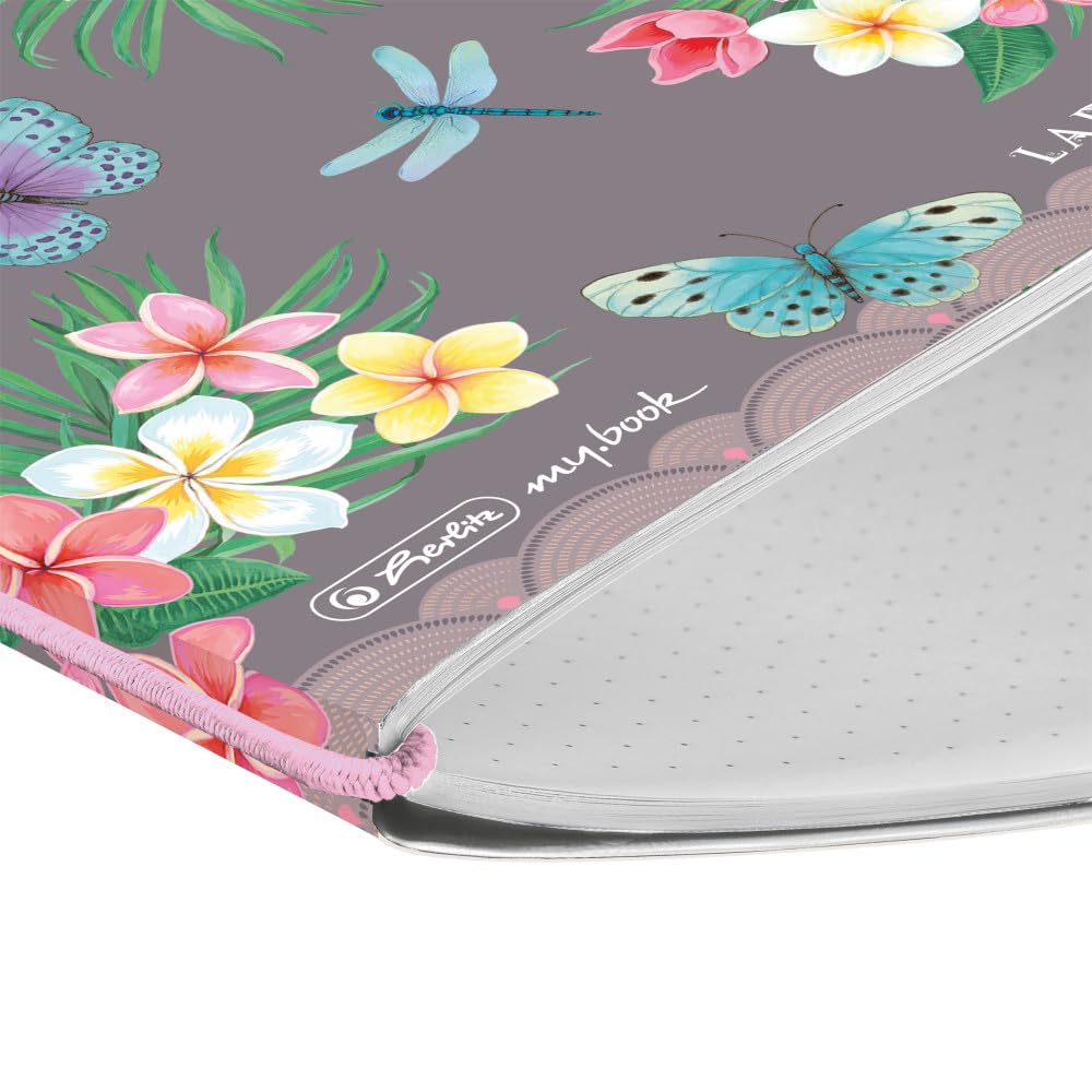 herlitz-notizheft-flex-a6-punktiert-ladylike-butterflies-40-blatt image 3
