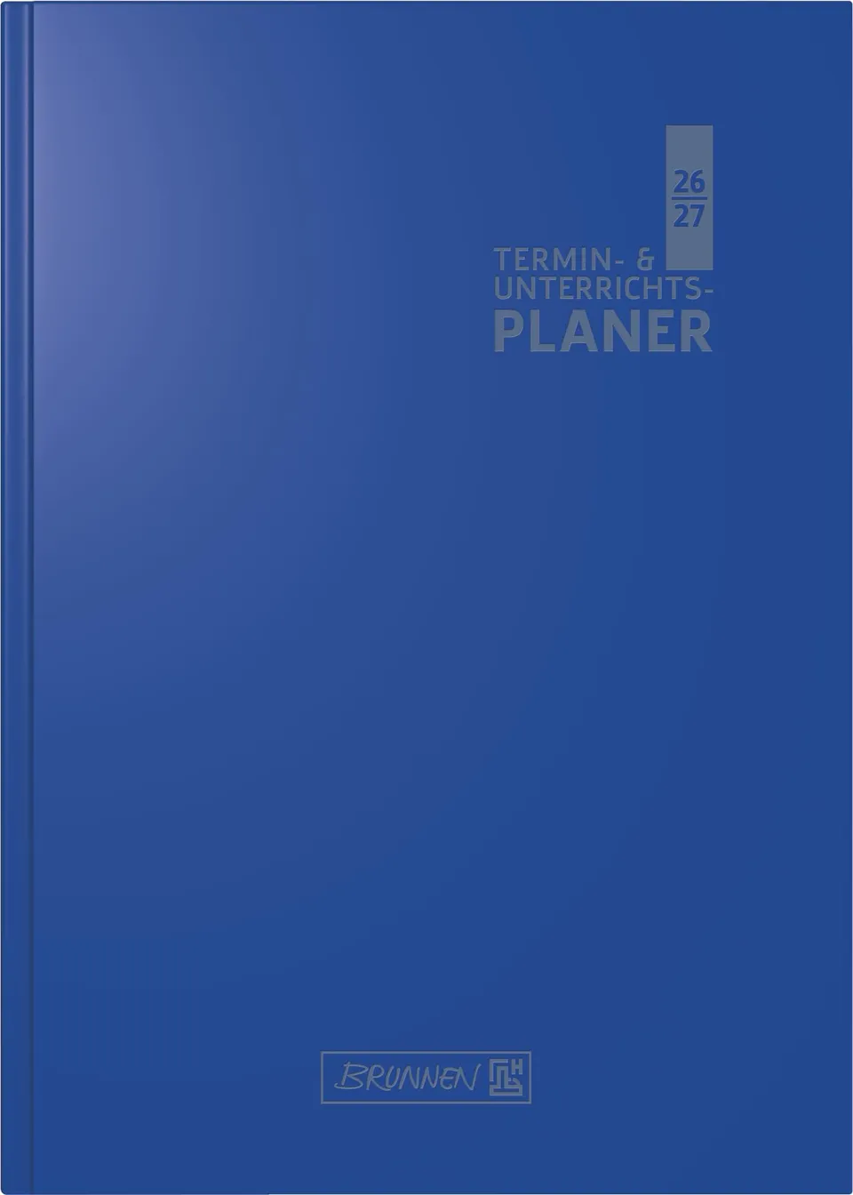 brunnen-termin-unterrichtsplaner-2026-2027-a5-kunststoff-blau-2-seiten-1-woche image 1