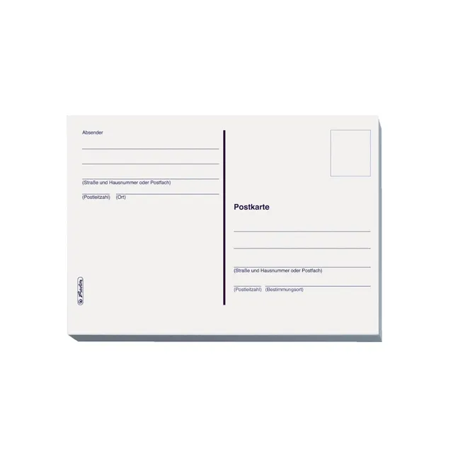 herlitz-10666162-postkarte-a6-20-blatt-holzfreier-offsetkarton-170-g-qm-wei image 1