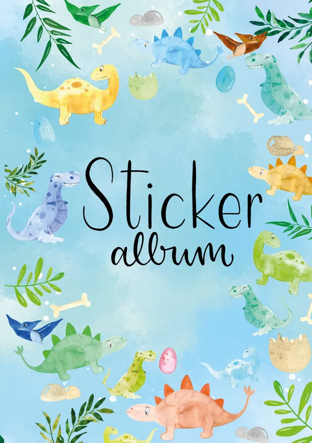 avery-zweckform-57793-stickeralbum-dino-a5-16-seiten image 1