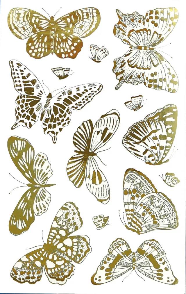 avery-zweckform-z-design-57024-deko-sticker-schmetterlinge-mit-goldpr-gung-28-au image 1