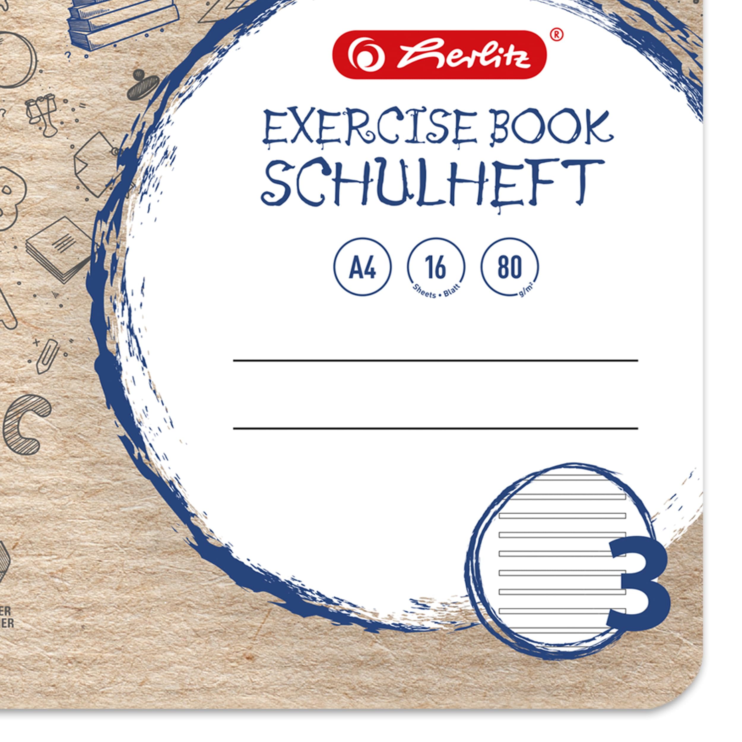 herlitz-schulheft-a4-recycling-lineatur-3-liniert-16-blatt-10-st-ck image 5