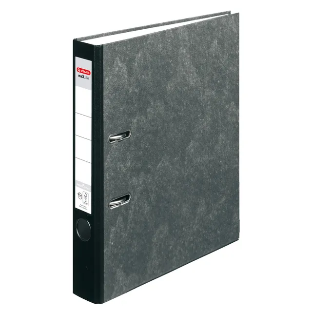herlitz-10900264-ordner-max-file-nature-pocket-a4-5-cm-wolkenmarmor image 1