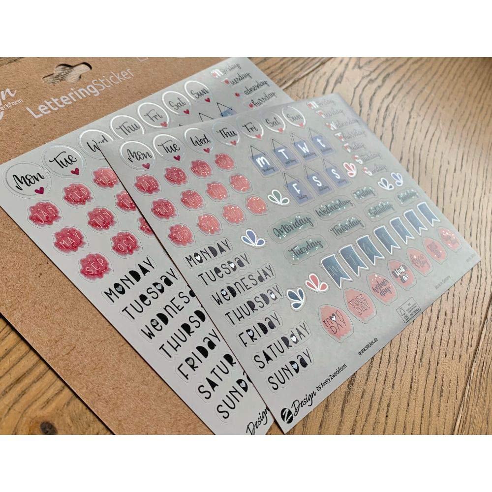 avery-zweckform-54542-dekosticker-wochentage-monate-136-st-ck-a5 image 5