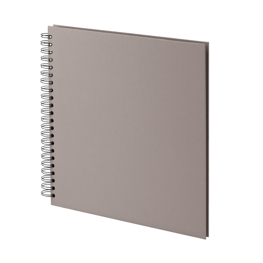 r-ssler-s-o-h-o-spiral-fotoalbum-blanko-31x30-cm-60-schwarze-seiten-taupe image 1