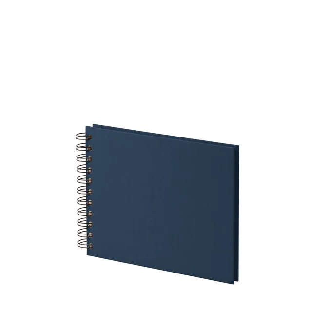 r-ssler-s-o-h-o-spiral-fotoalbum-blanko-19-5x14-5-cm-40-seiten-navy-blau image 1