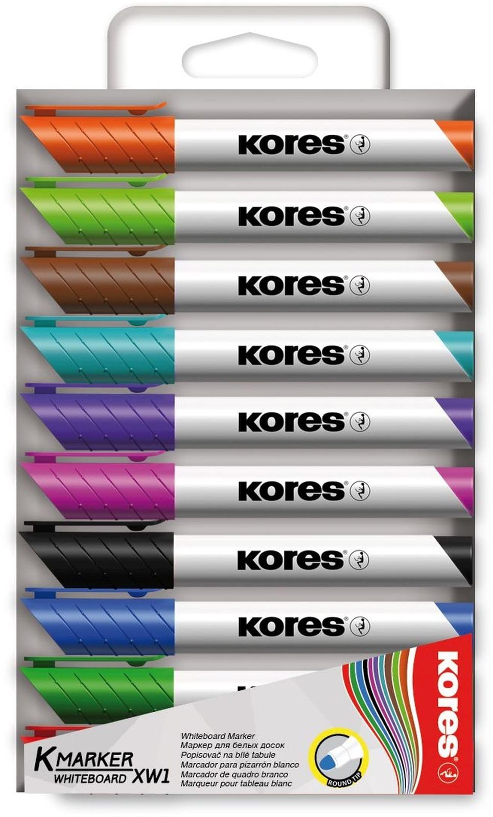kores-k-marker-xw1-whiteboard-marker-6-farben-rundspitze image 8