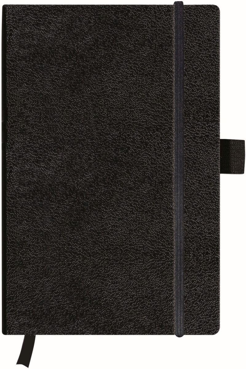 herlitz-notizbuch-classic-schwarz-a4-kariert-96-blatt-mit-leseband image 2