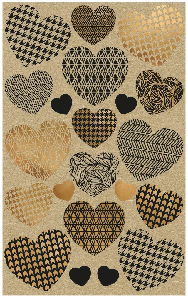 avery-zweckform-z-design-57123-kraftpapier-sticker-herzen-42-st-ck image 1