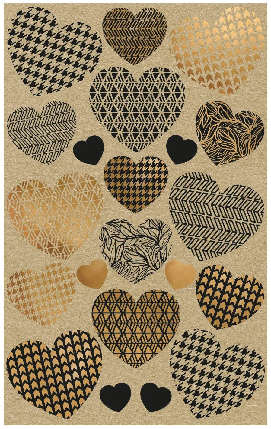 avery-zweckform-z-design-57123-kraftpapier-sticker-herzen-42-st-ck image 1