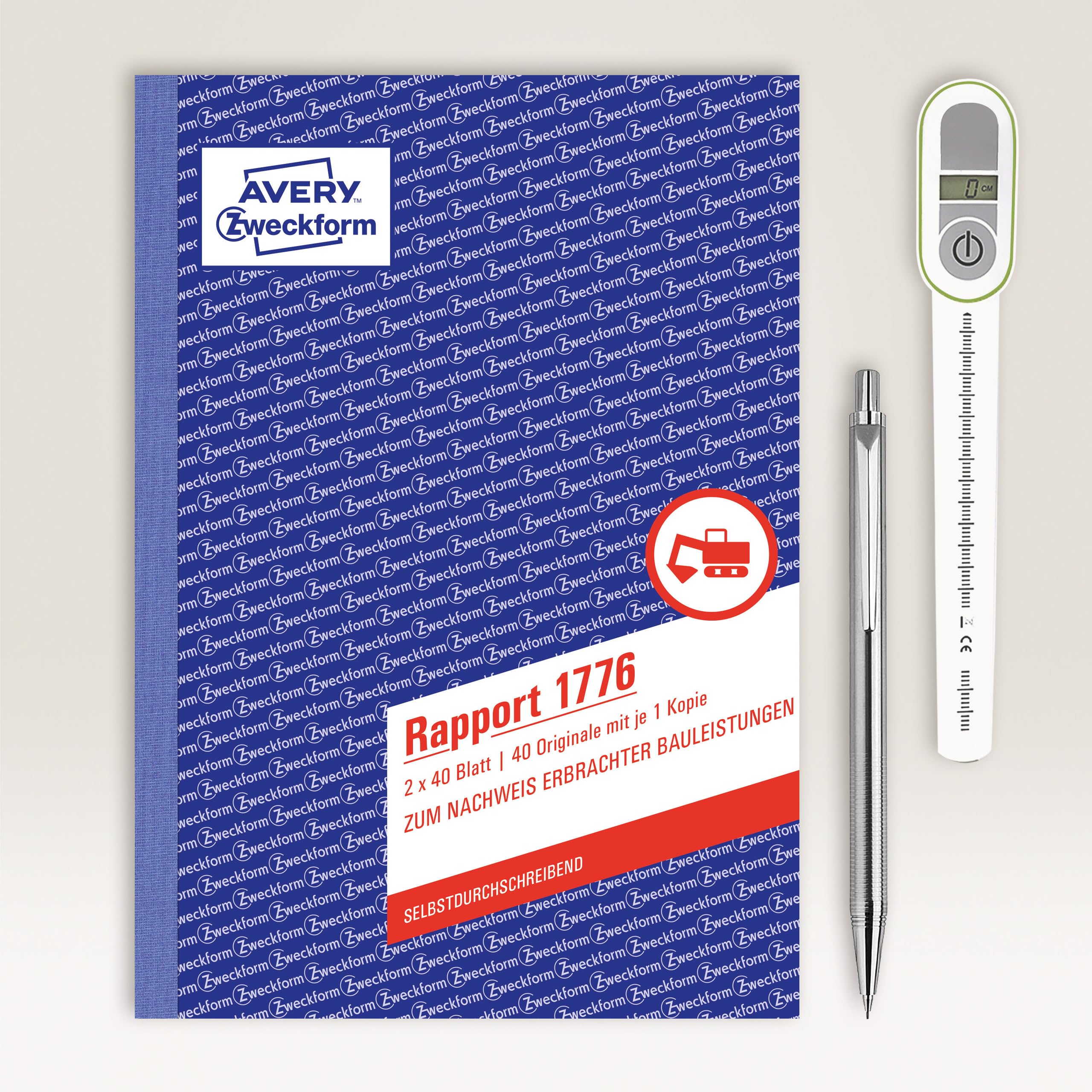 avery-zweckform-1776-rapport-a5-selbstdurchschreibend-2x40-blatt-wei-gelb image 2