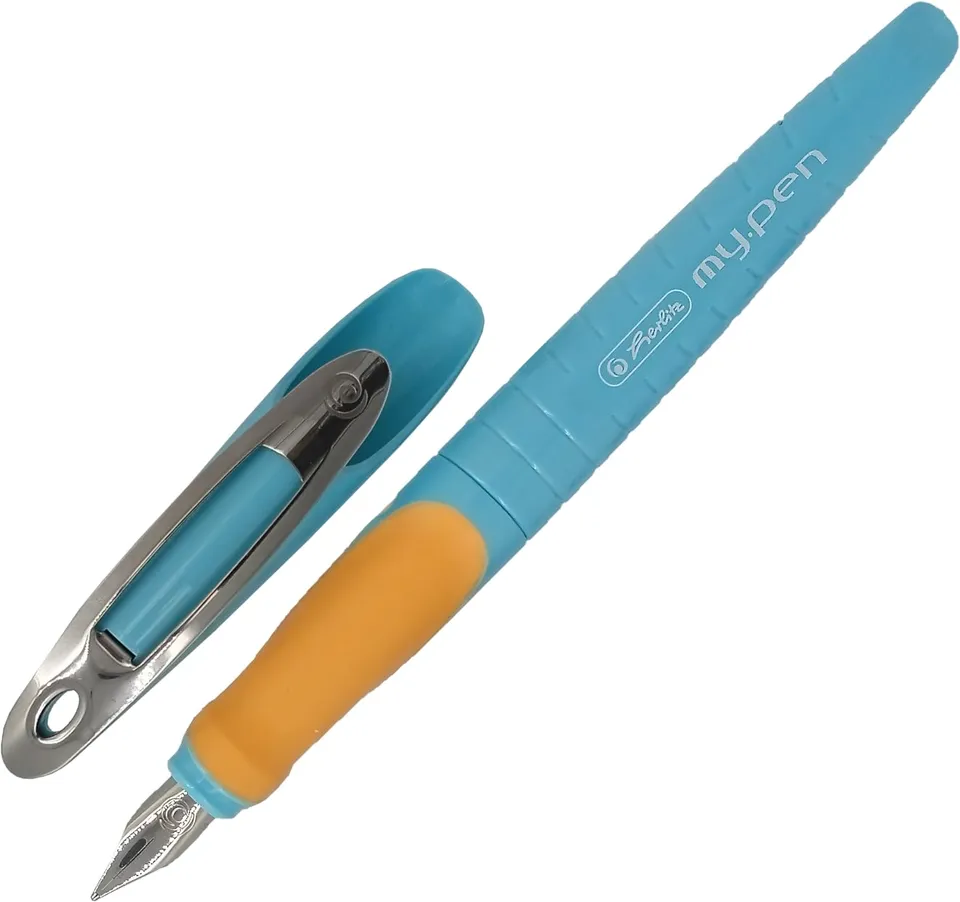 herlitz-my-pen-style-f-llhalter-f-r-linksh-nder-t-rkis-orange image 1
