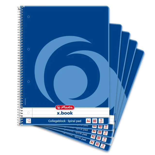herlitz-collegeblock-a4-liniert-80-blatt-5-st-ck image 1